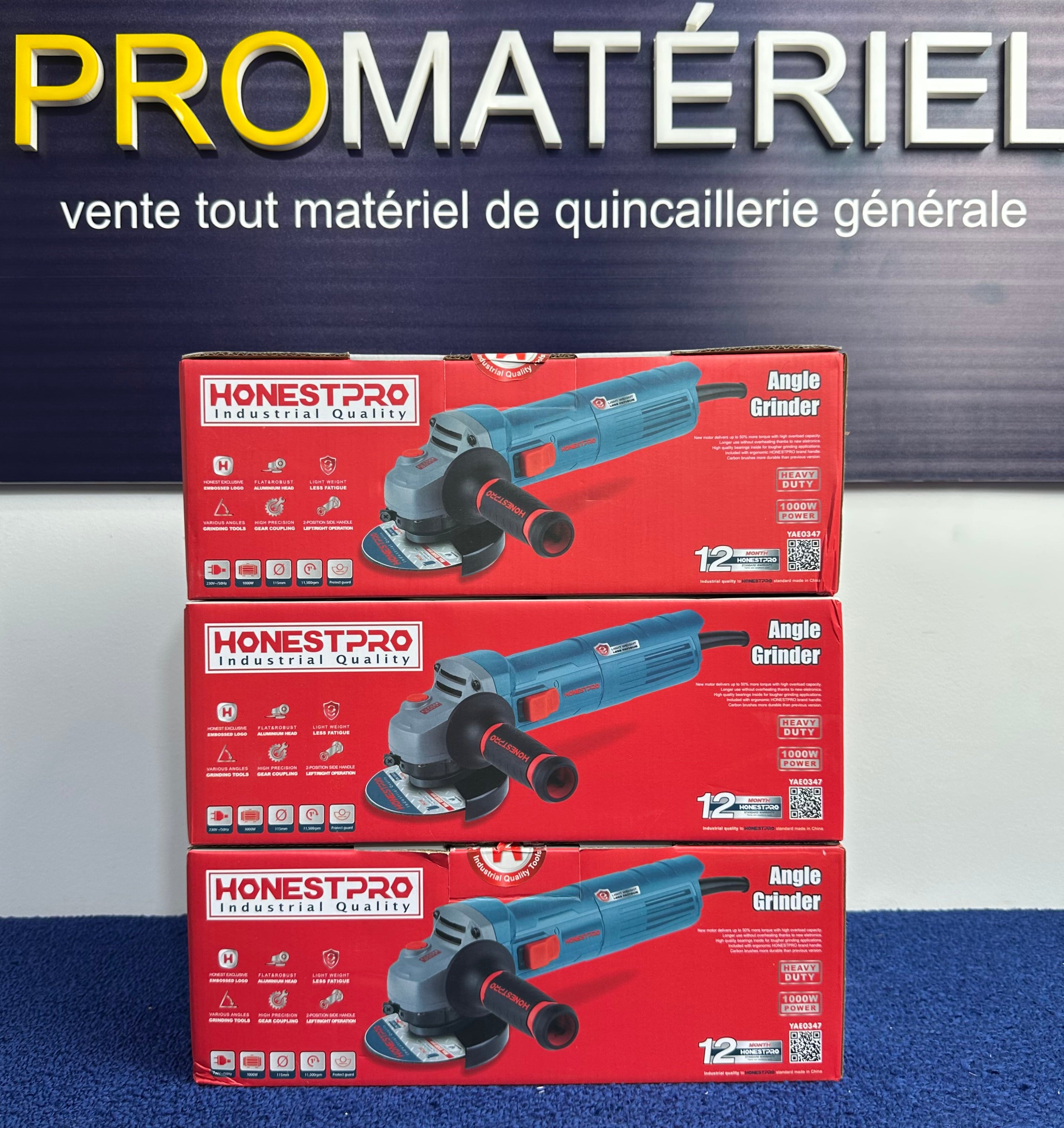 HONEST PRO-Meuleuse d’angle 1000W 115mm HONESTPRO YAE0347