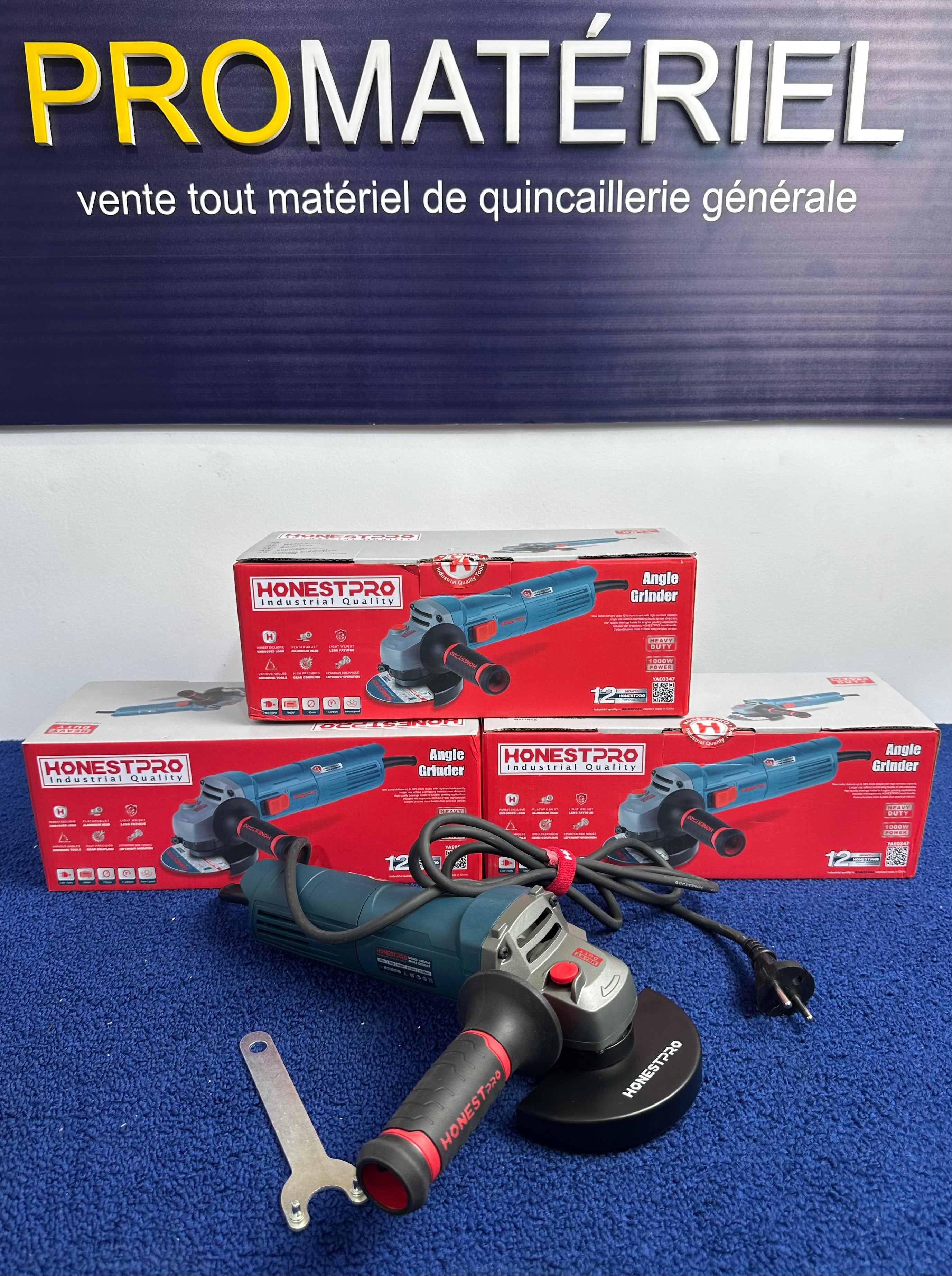HONEST PRO-Meuleuse d’angle 1000W 115mm HONESTPRO YAE0347