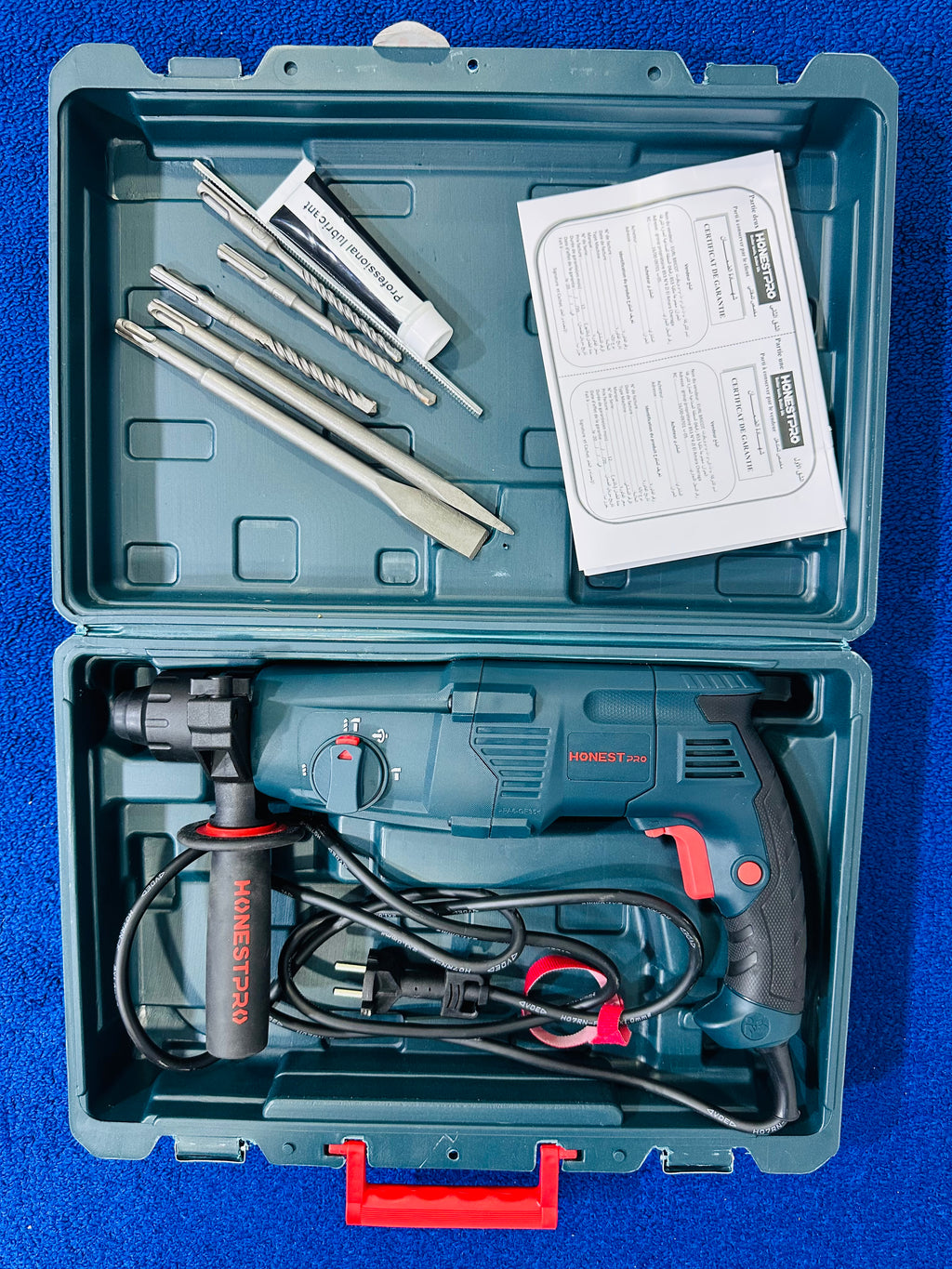 HONESTPRO - Marteau Perforateur 4 Fonctions 800W YAE2254