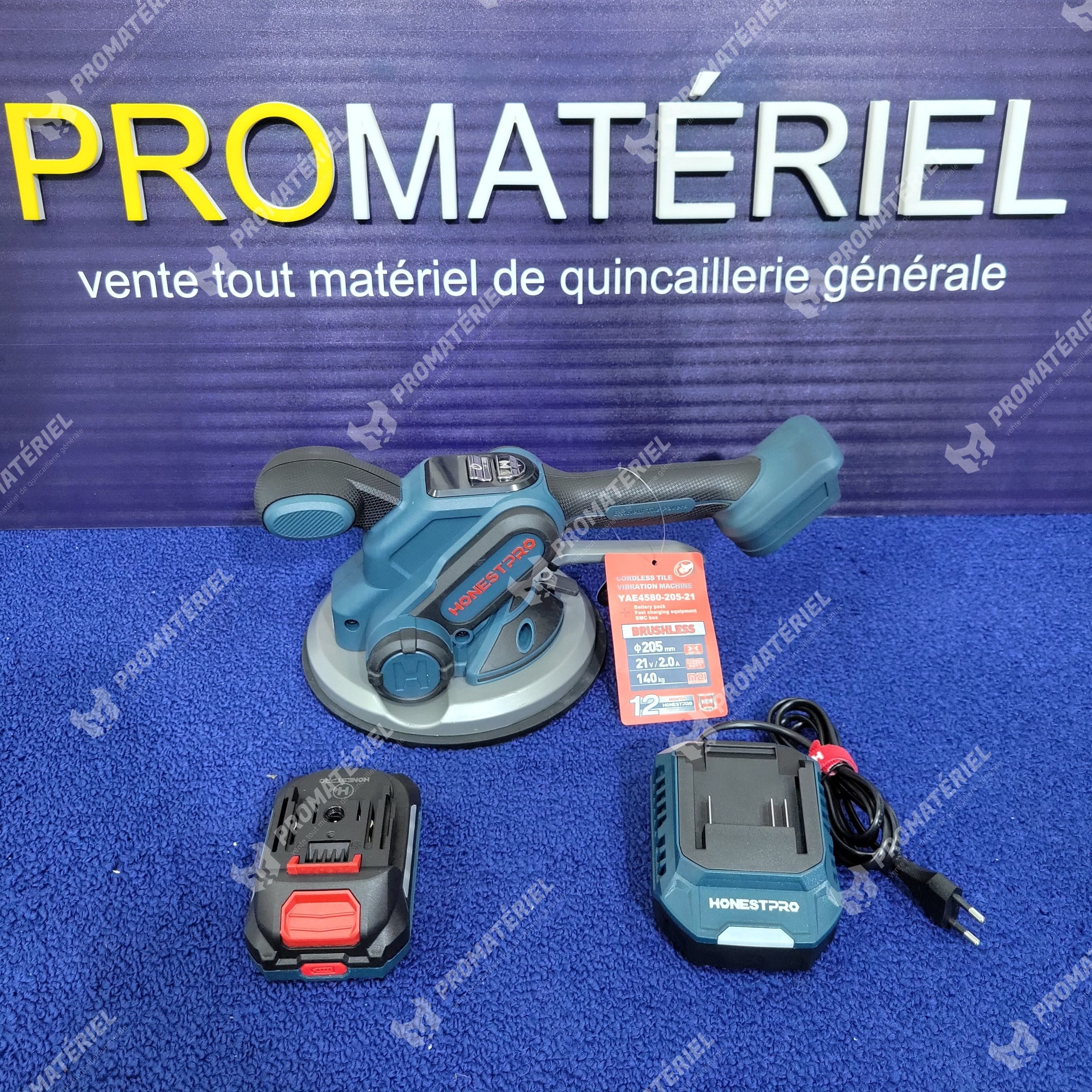 HONESTPRO - Ventouse Vibrante Sans-fil 1 Batterie 21V YAE4580