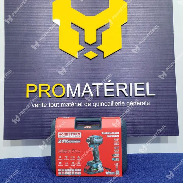 HONESTPRO - Visseuse a percussion sans-fil 2 batteries brushless YAE6119