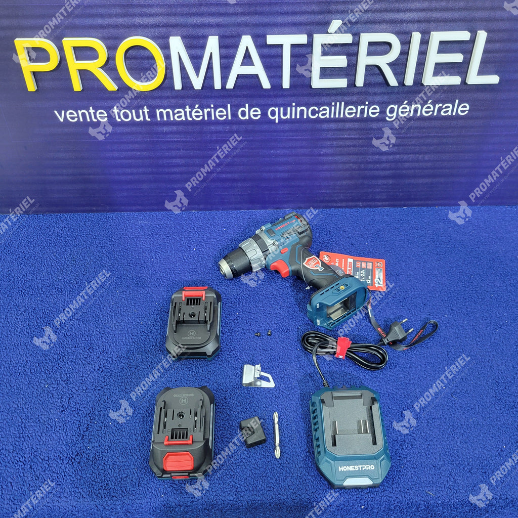 HONESTPRO - Visseuse Perceuse a percussion sans-fil YAE6111